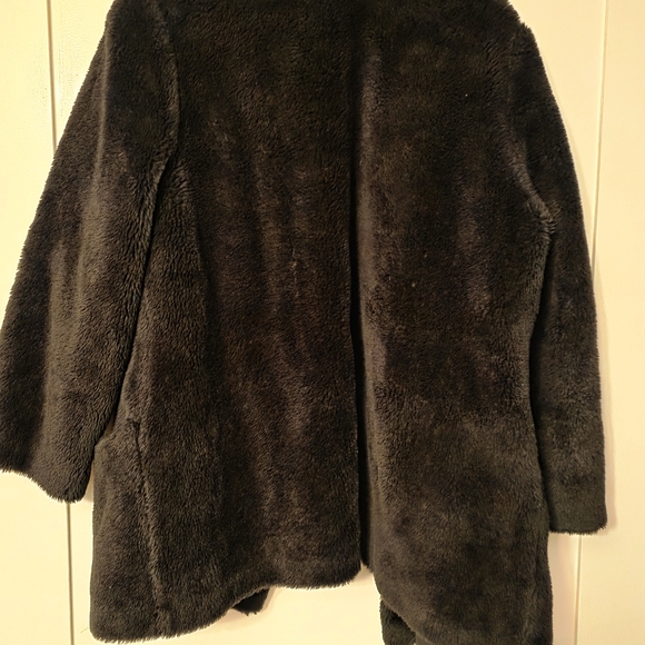 Vintage Sears Faux Fur Peacoat with Gold Button - Picture 2 of 4